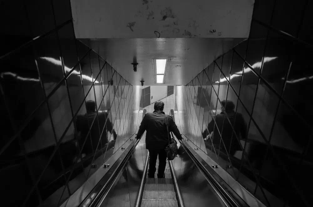 port authority bus terminal escalators